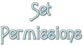 Tutorial -- Set permissions